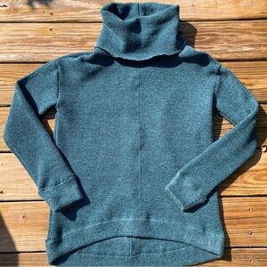 Abercrombie & Fitch Blue Cowl Long Sleeved Sweater